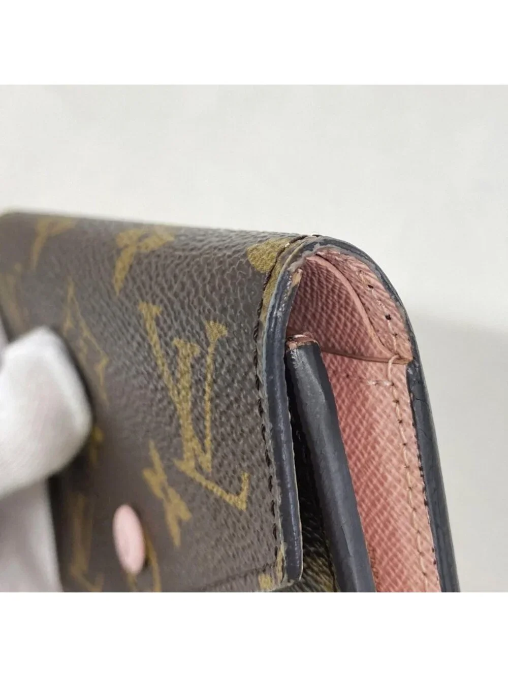 Louis Vuitton Trifold Wallet Monogram Portefeuille Victorine Rose Ballerine